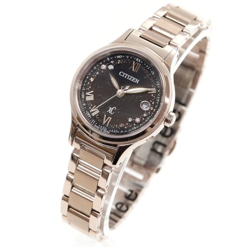 [Citizen] 腕時計 クロスシー 光発電エコ・ドライブ 電波時計 防水 HINODE COLLECTION 限定モデル サクラピンク 黒 ES9497-53E レディース ピンク